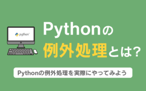 Pythonの例外処理とは？